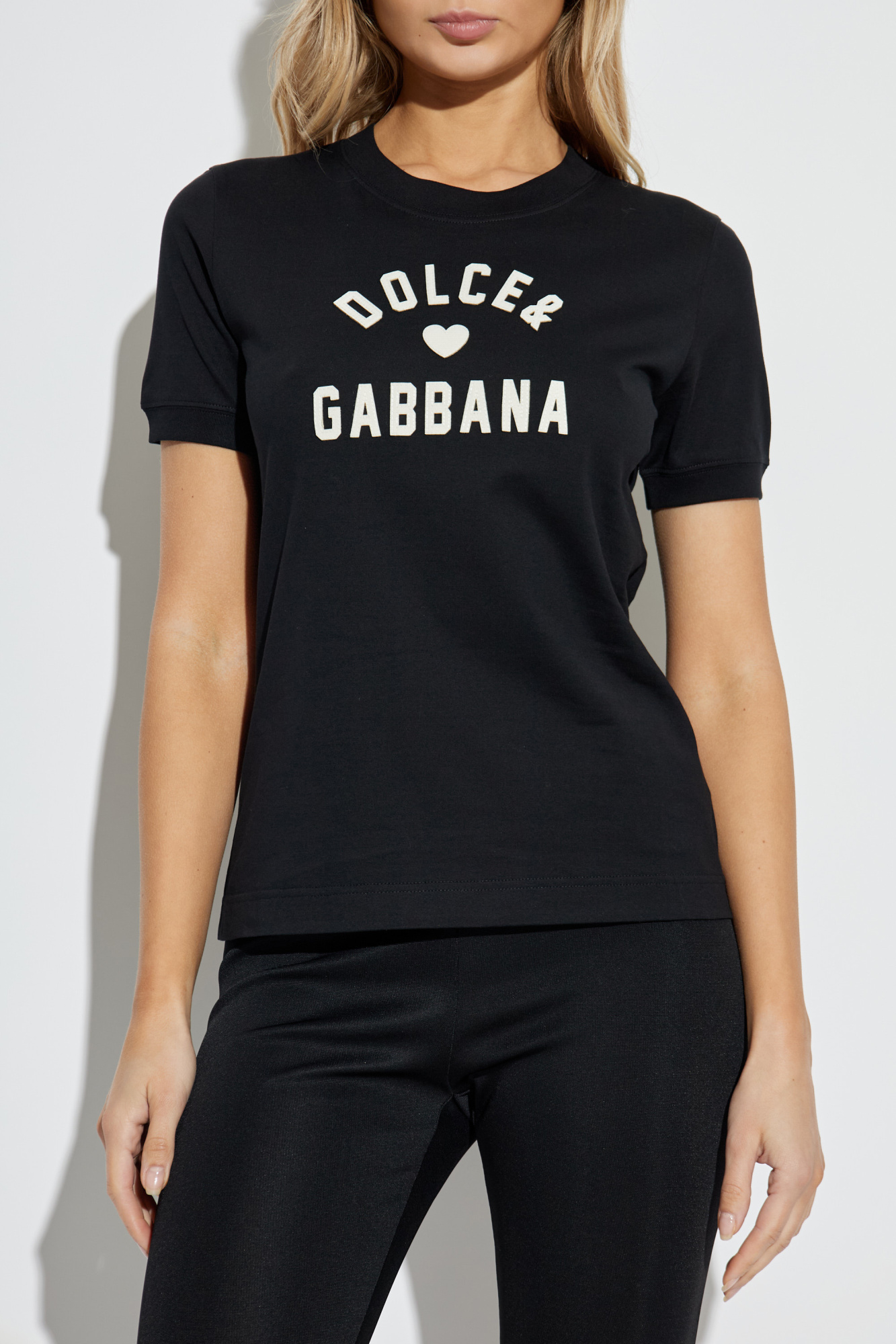 Black T-shirt with logo Dolce & Gabbana - Vitkac Australia